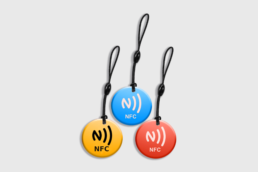 NFC Epoxy Keychain NTAG213 Assorted (10 pieces)