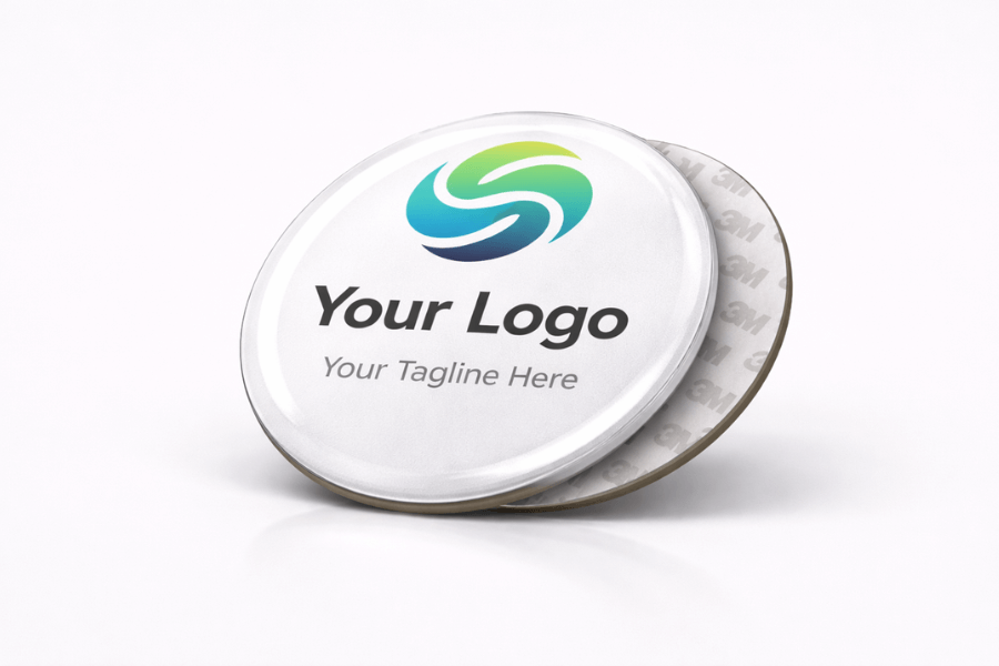 NFC Round Epoxy Sticker, 30 mm - Custom Design