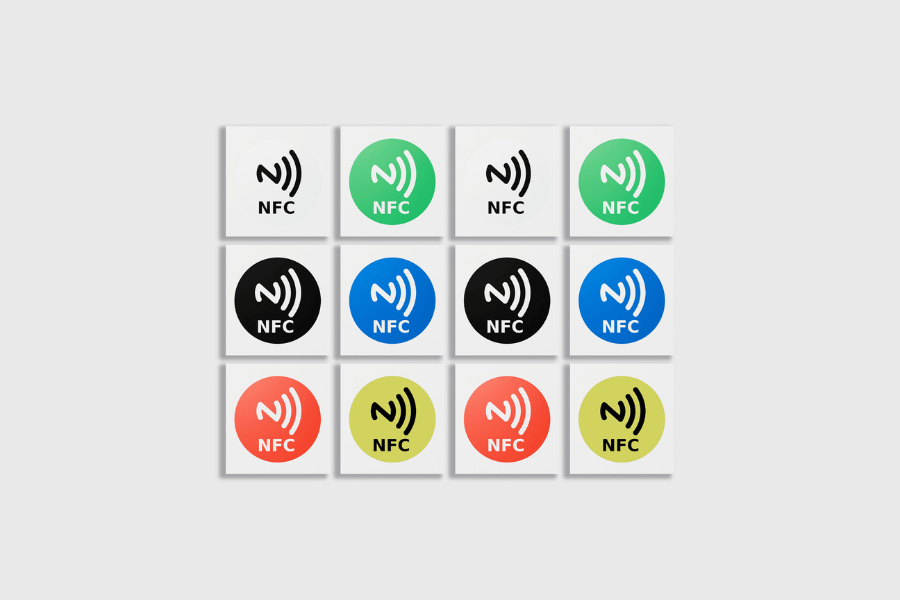 NFC Sticker NTAG213 Assorted (12 pieces)