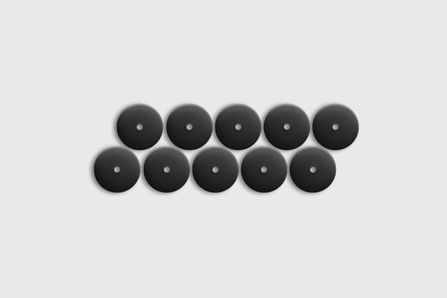 NFC Tag PPS Round NTAG213 Black (10 pieces)