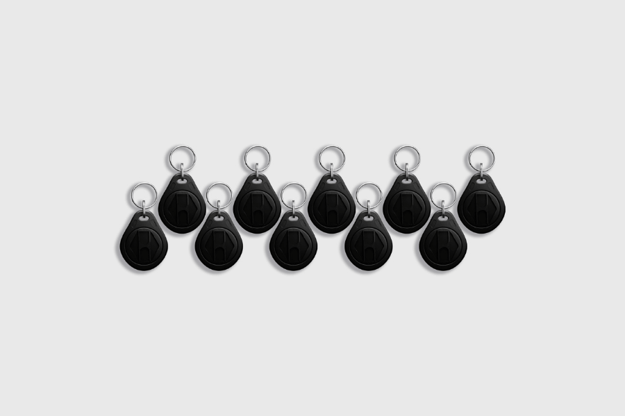 RFID Keychain 125 kHz Black (10 pieces)