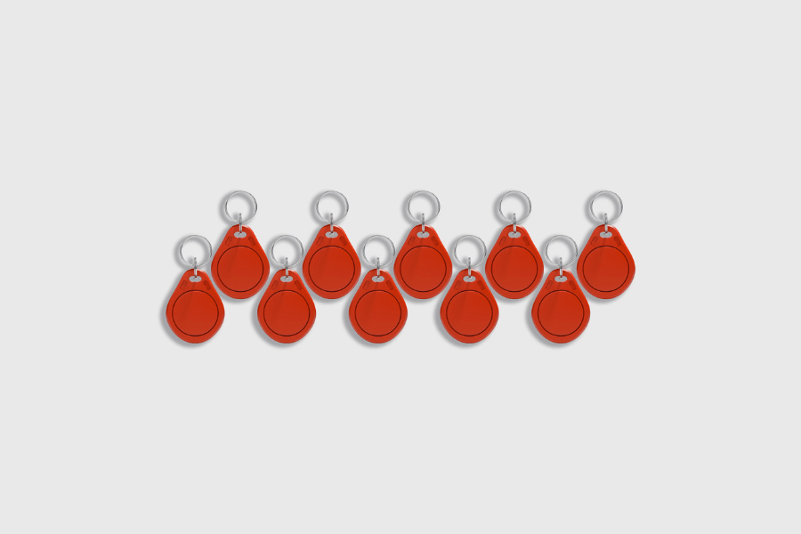 RFID Keychain MIFARE Classic 1K Red (10 pieces)