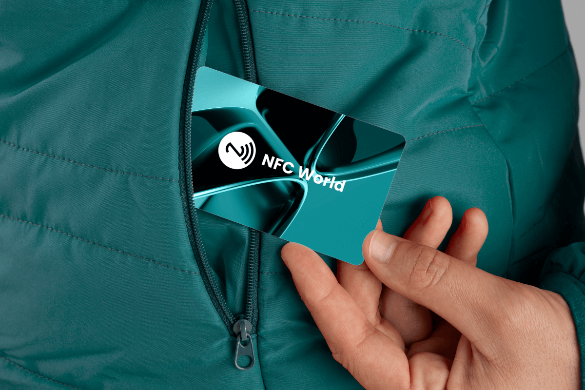 NFC business card in your jacket pocket