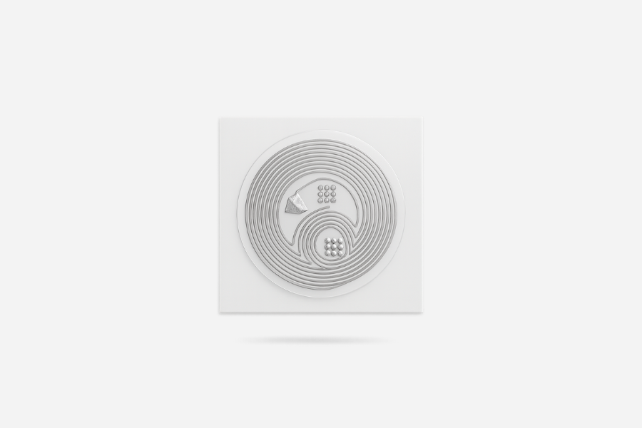 NFC Round Sticker NTAG213 Transparent 15mm (10 pieces)