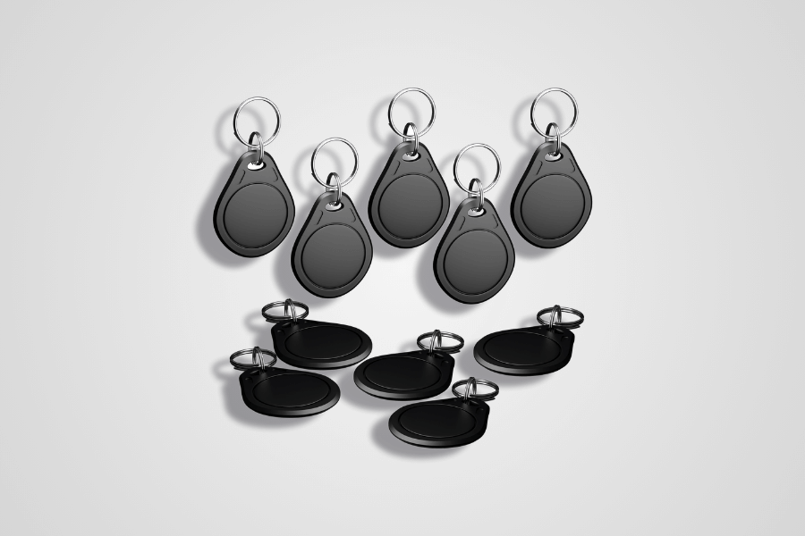 RFID Keychain MIFARE DESFire EV2 4K Black (10 pieces)