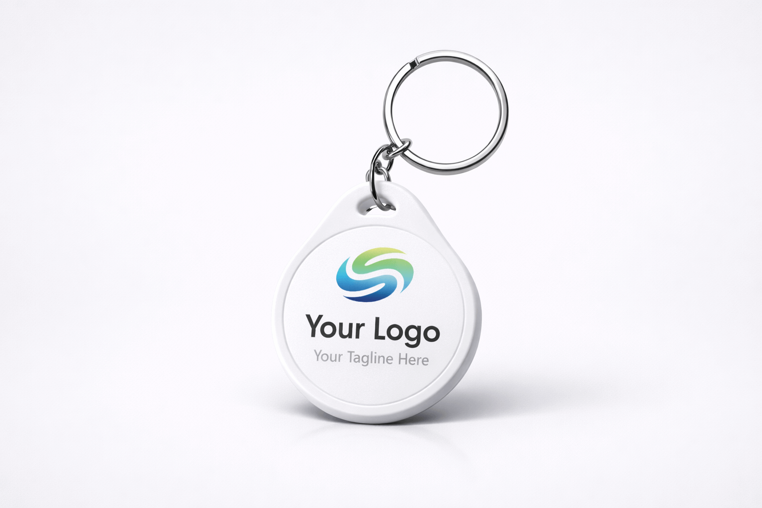 NFC Keychains ABS NTAG213 White – Custom Design