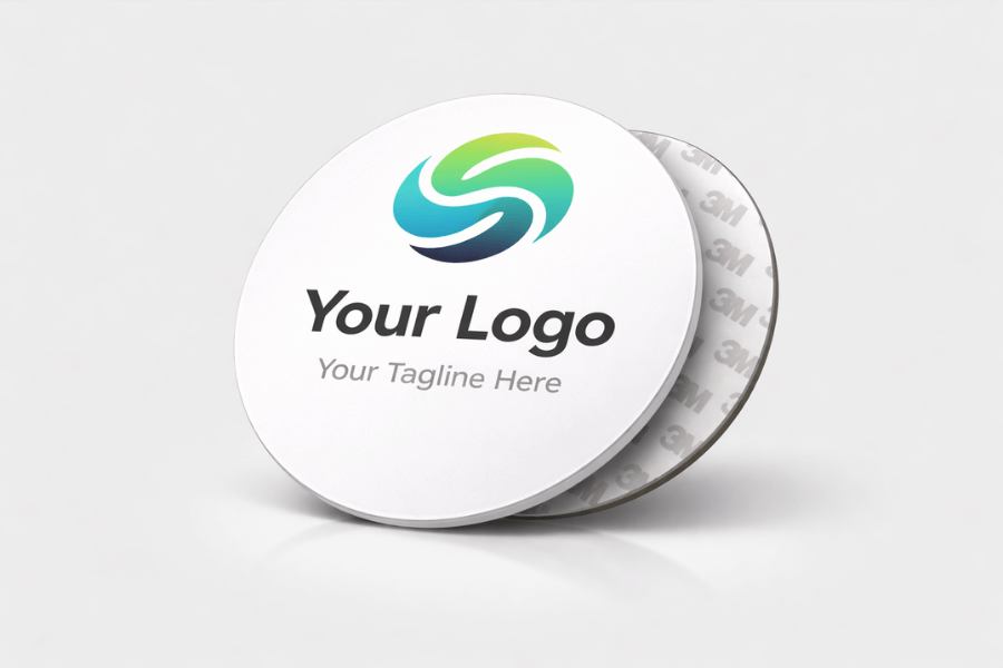 NFC Sticker, PVC, Round, 100mm – Custom Design