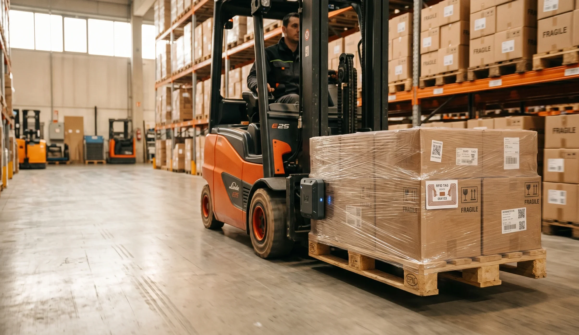 RFID forklift scanning